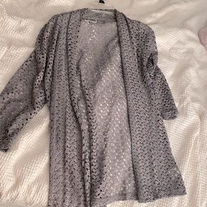 3/4 lace-type cardigan